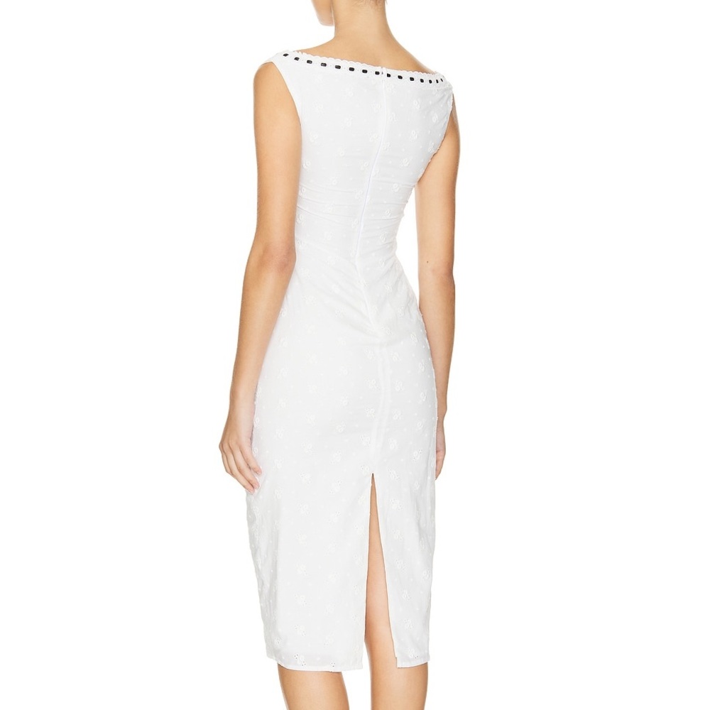 MAJORELLE Carmen Midi Dress in White NWT - Picture 3 of 6